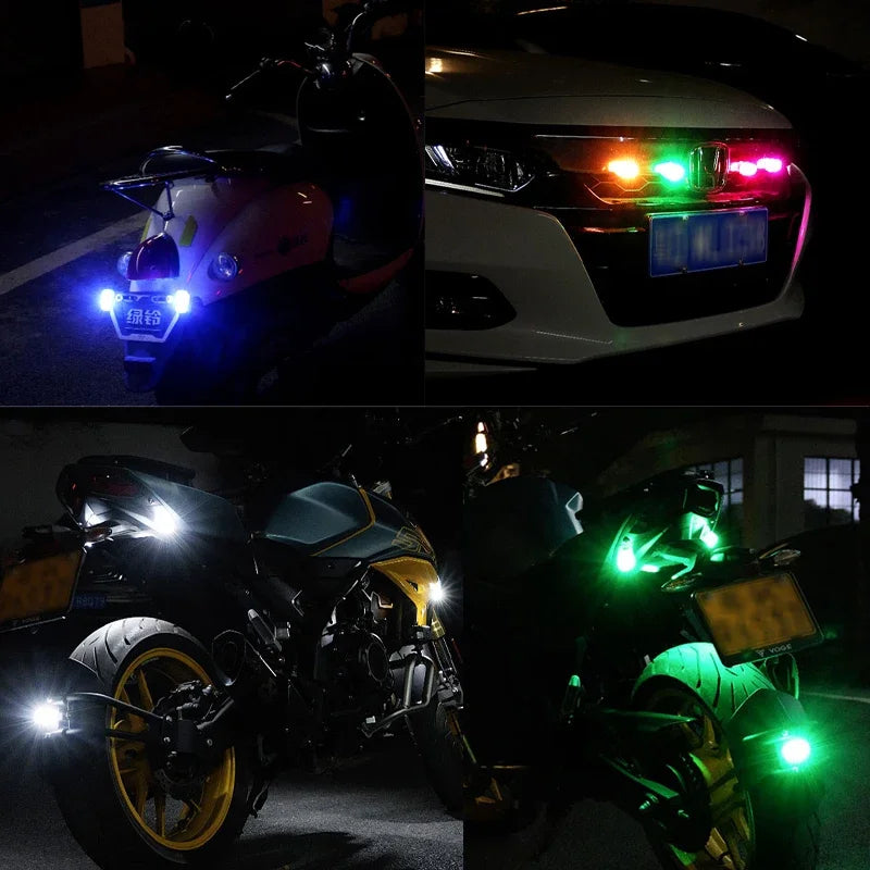 Led Wireless Waterproof Remote Control Motorcycle Strobe Light
