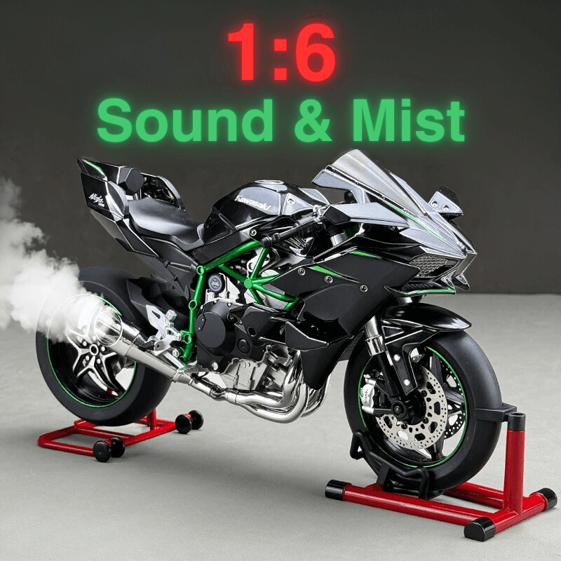 XLG 1/6 カワサキ ninja H2R ギミック搭載 kawasaki XLG™ 1:6 Kawasaki H2R Sound & Mist Model – Bean's Moto Booth