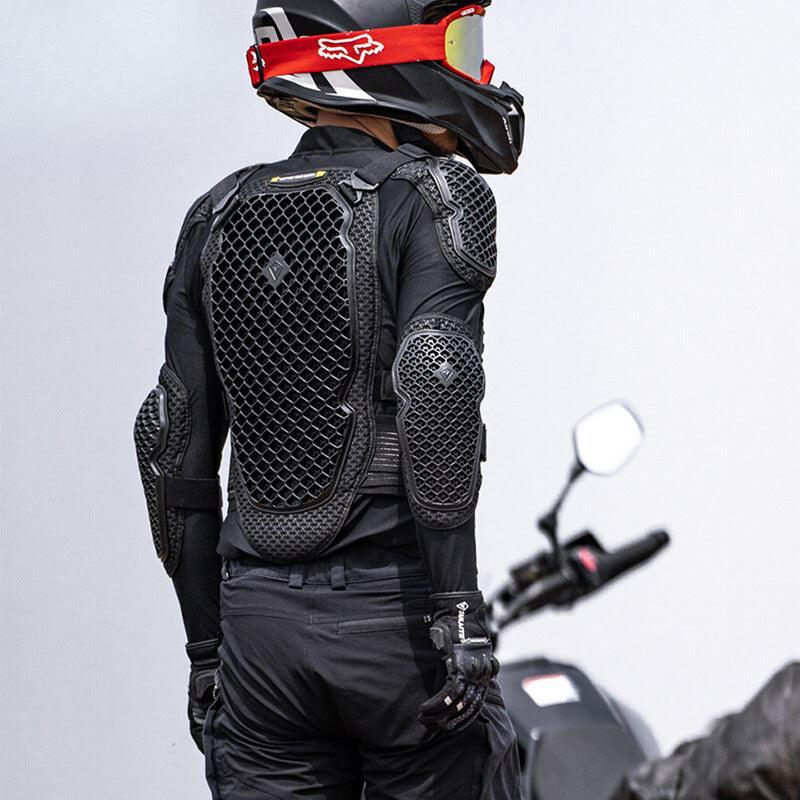 armor motorcycle helmet add on SULAITE Black Knight Motorcycle Body Armor Black / S