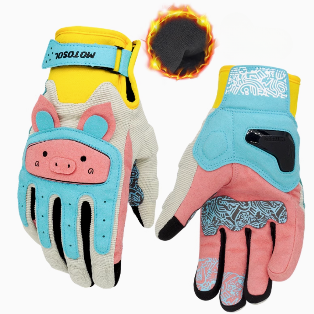 Rainbow Zoo Summer Breathable Motorcycle Gloves