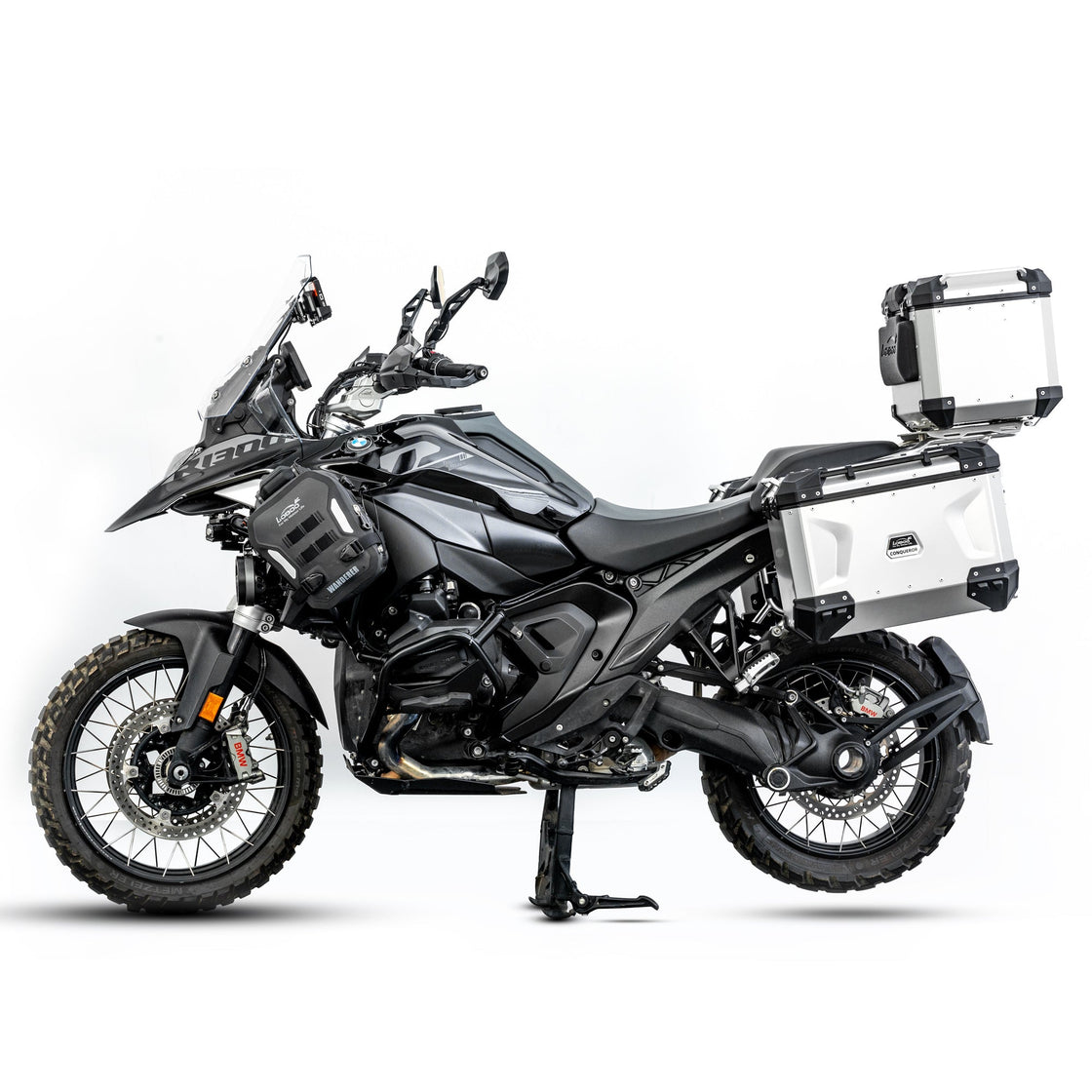 LOBOO CONQUEROR Aluminum Cases & Racks Set for BMW R1300GS / R1300GS Adventure