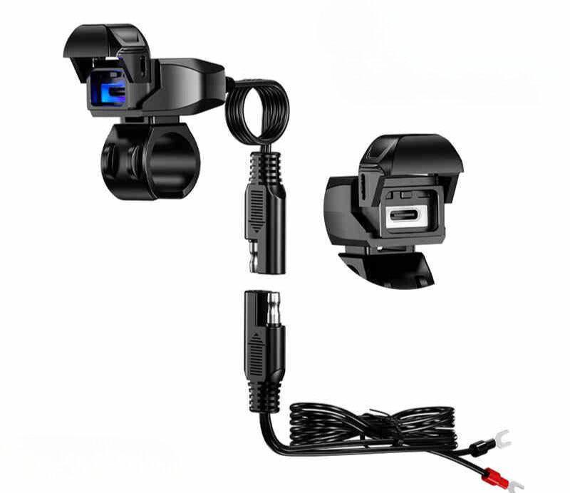 Motorcycle Modified Fast Charging USB Type-C Port
