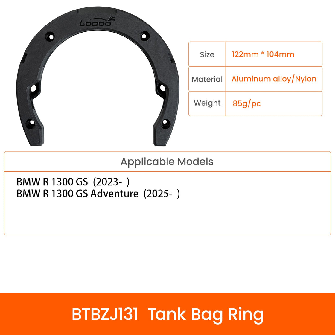 BTB10 6.5L 4.5L-6.5L Tank Bag