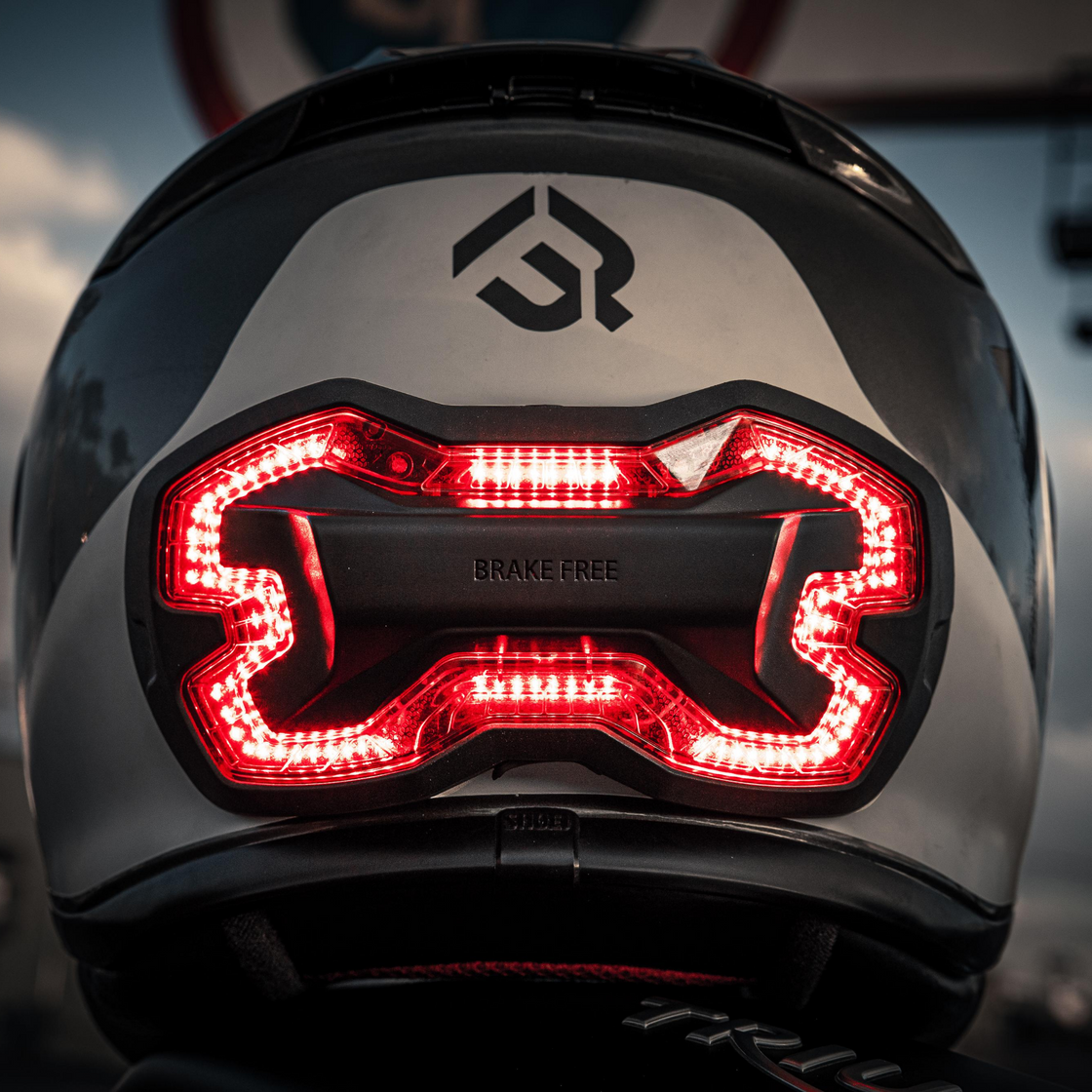 Brake Free Helmet Brake Light Black Brake Free USB-C