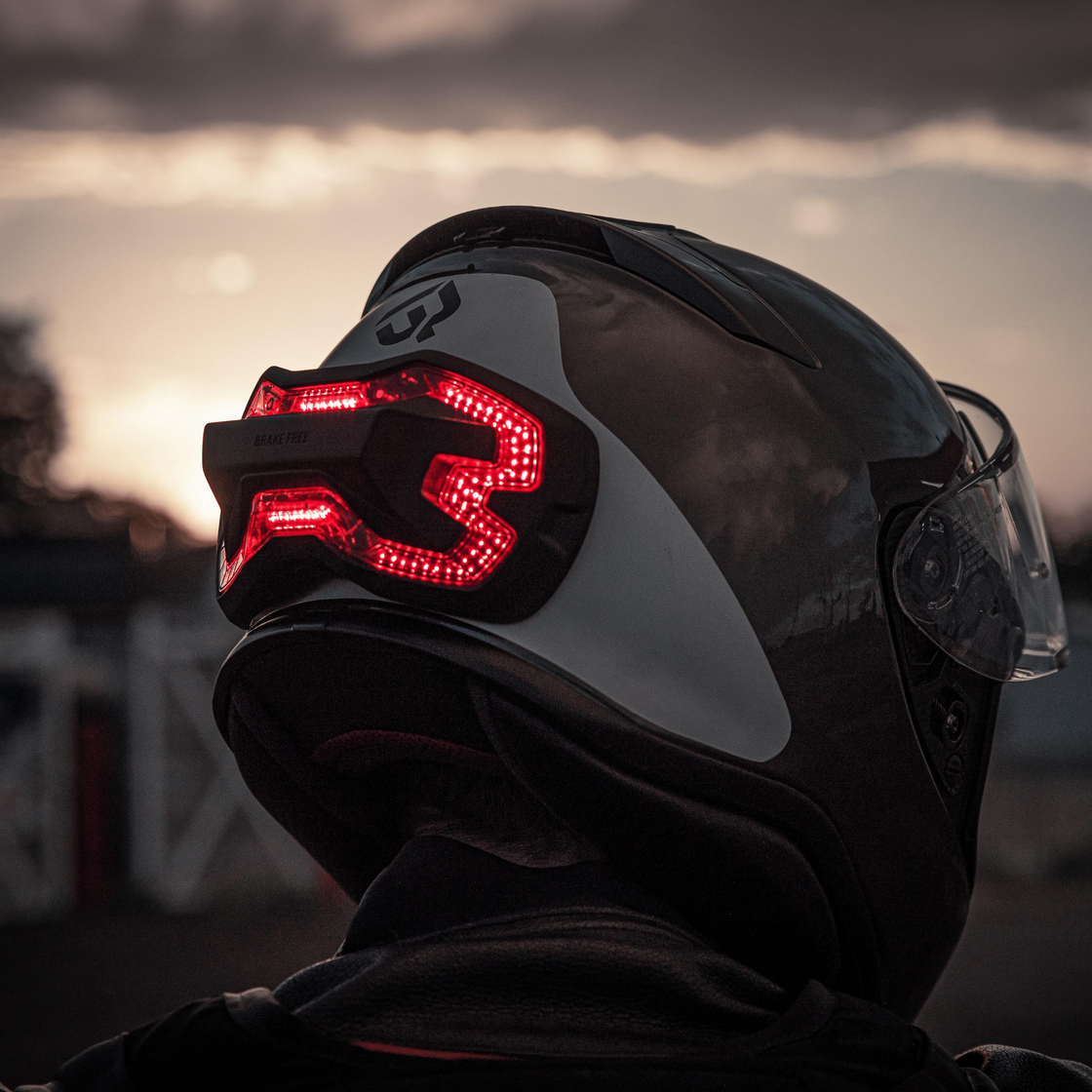 Brake Free Helmet Brake Light Black Brake Free USB-C