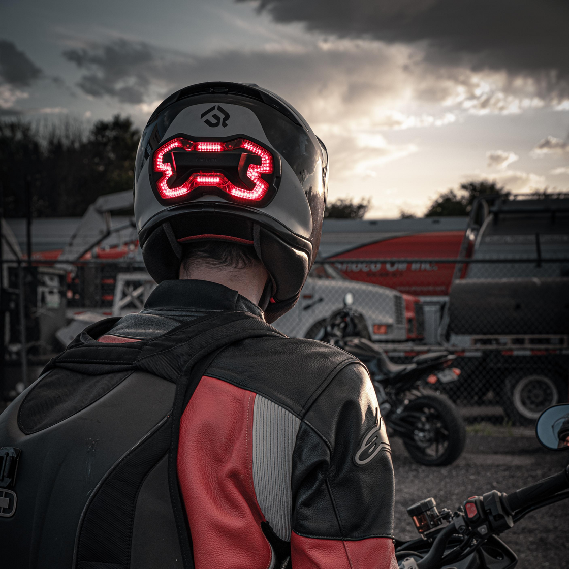 Brake Free Helmet Brake Light Black Brake Free USB-C