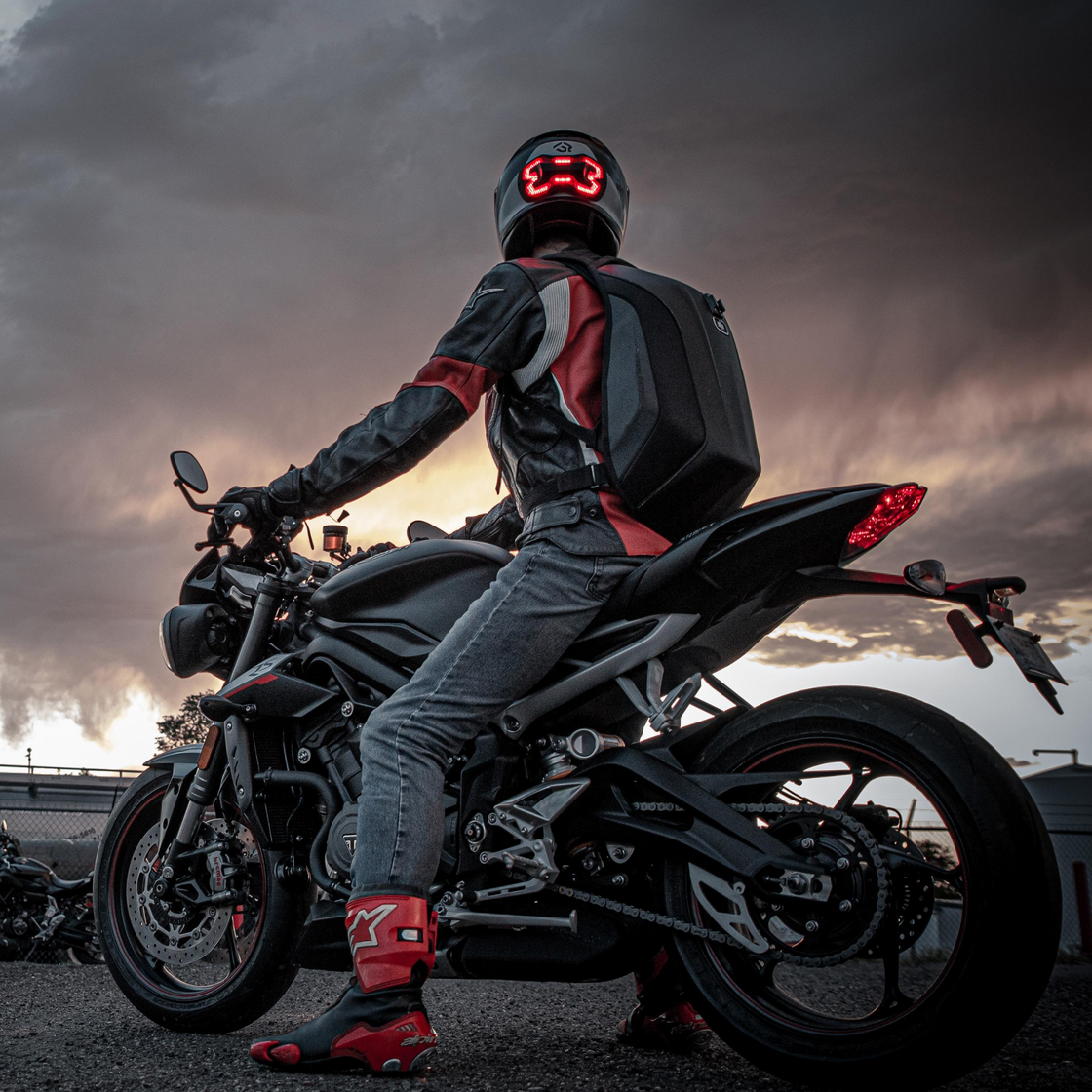 Brake Free Helmet Brake Light Black Brake Free USB-C