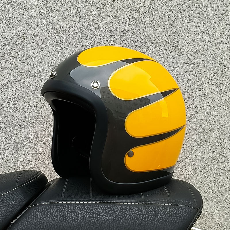 20 year old motorcycle helmet DMD Vintage Open Face Helmet Yellow L