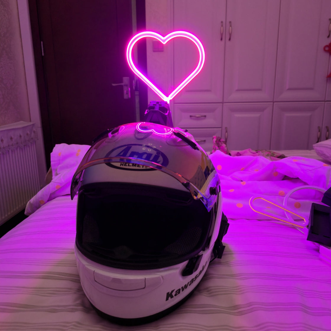 custom motorcycle helmet light Personalized Helmet Decoration Light – Bean's Moto Booth