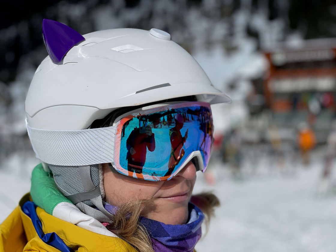 MagNeatOhz: Cat Ears for Helmet Purple