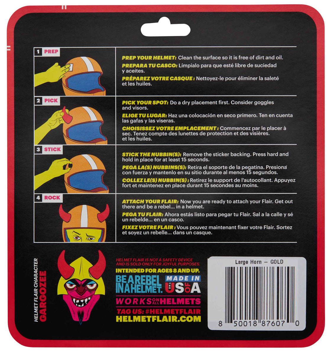 MagNeatOhz: Large White Devil Horns for Helmet