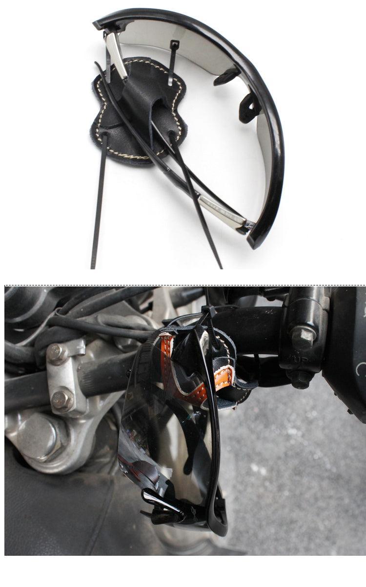 Motorcycle Vintage Leather Sunglasses Holder