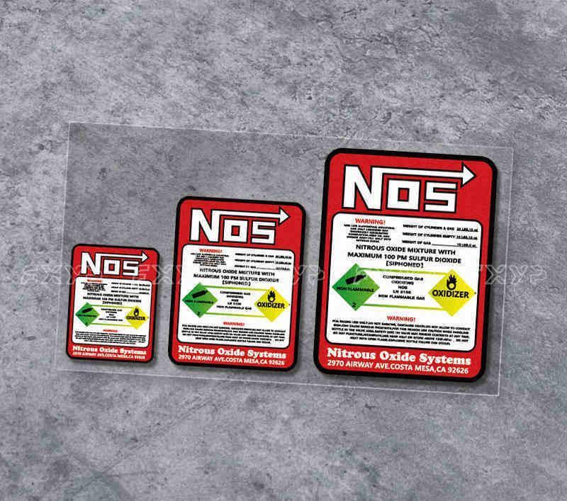Sticker Nitrous Nos Logo