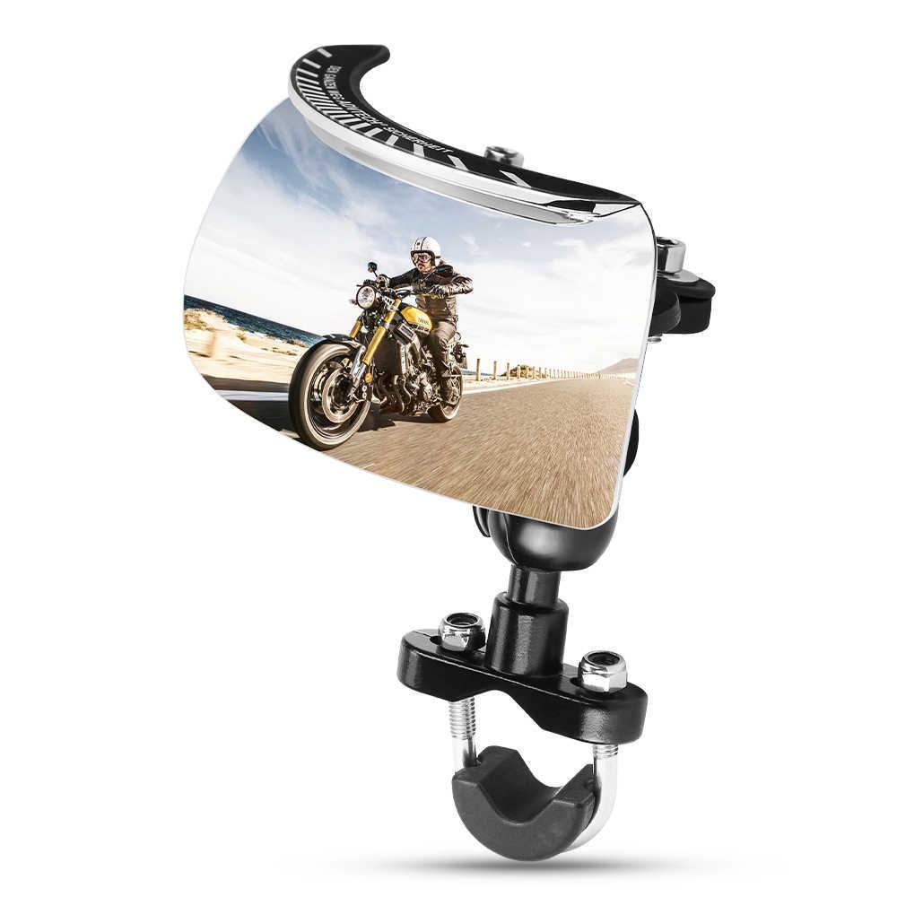 Motobiker Motorcycle Rear View Side Mirrors Compatible With Harley Street Bob FXDB Fat Boy Iron 883 XL883N Sportster 1200 Custom XL1200C
