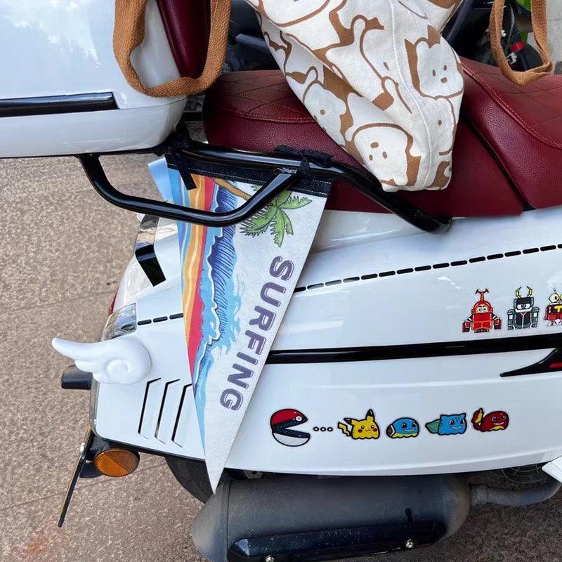 Vintage Scooter Decorative Flag
