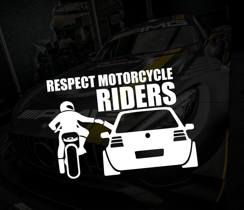 Respect Rider Sticker Respect Riders Sticker – Bean's Moto Booth
