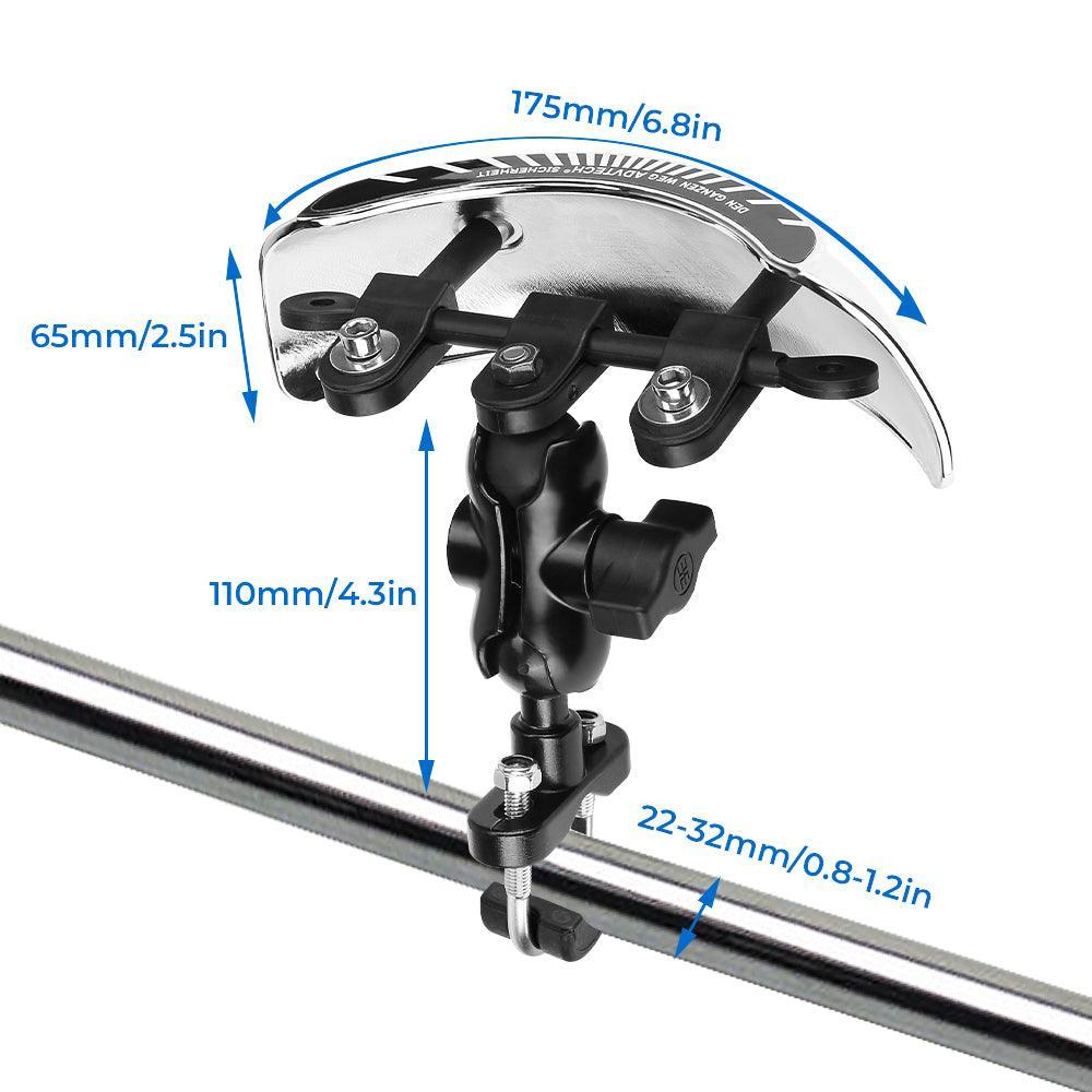 180° Ultra-Wide Angle Motorcycle Rearview Mirror