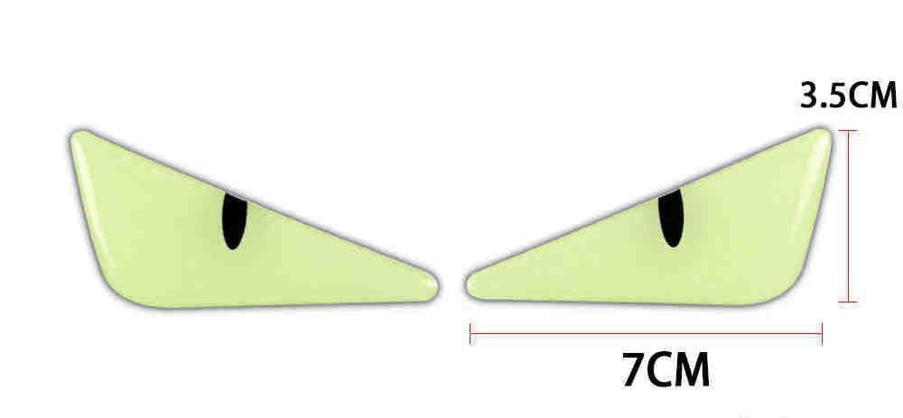 Glow-in-the-Dark 3D Devil Cat Eye Sticker