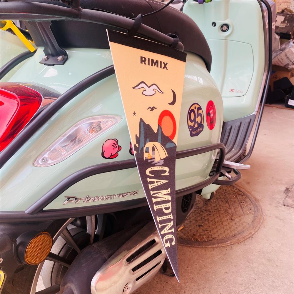 Vintage Scooter Decorative Flag
