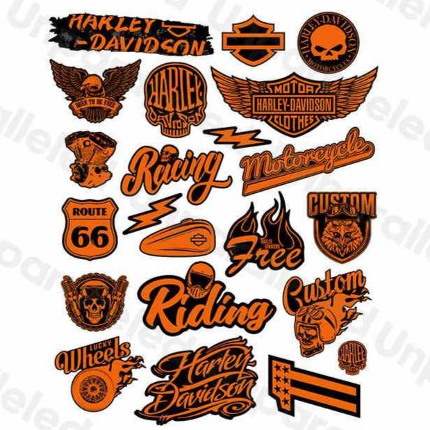 Vintage Motorcycle Helmet Sticker