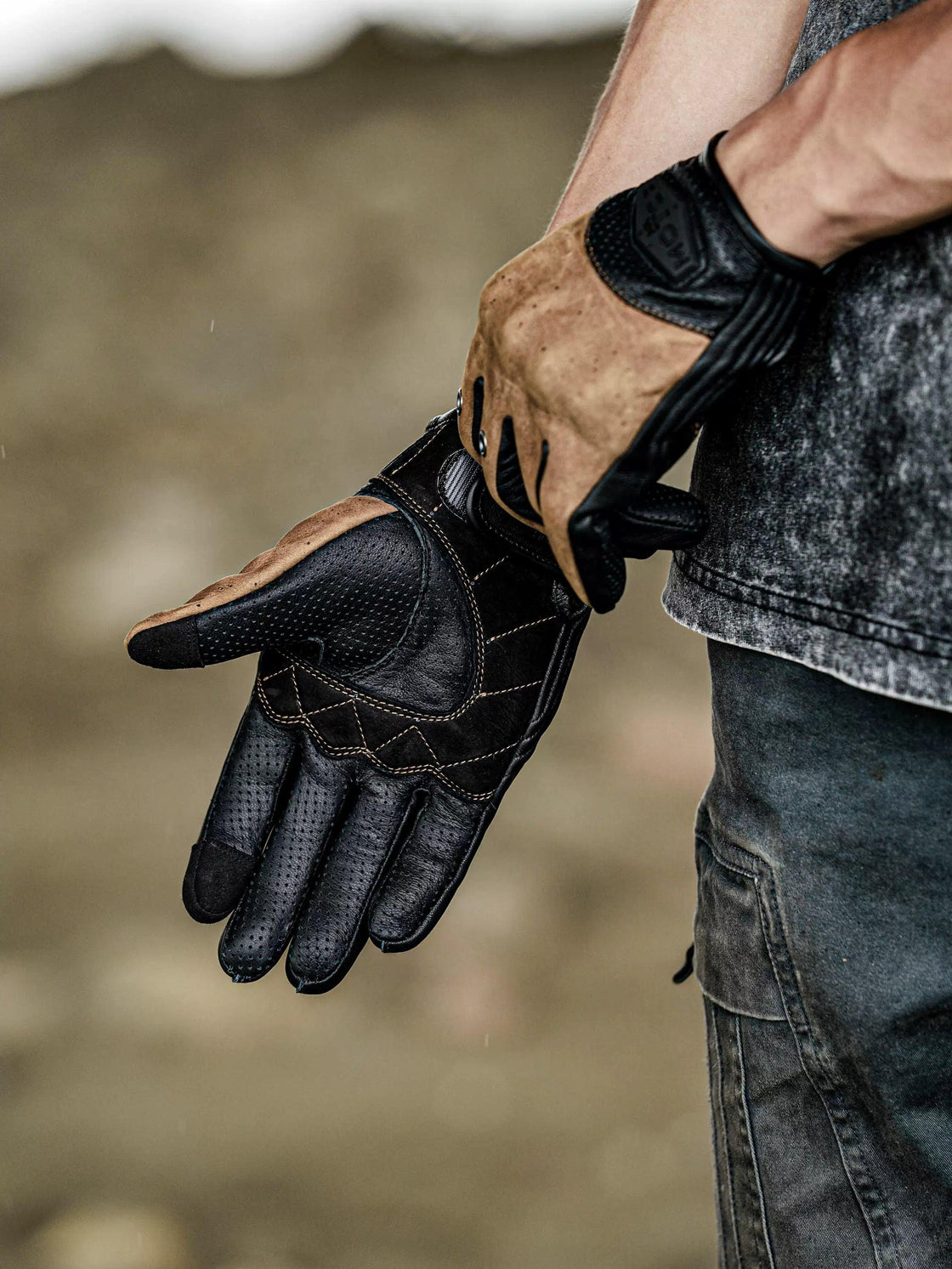 MR MOTOR™ Vintage Leather Motorcycle Gloves