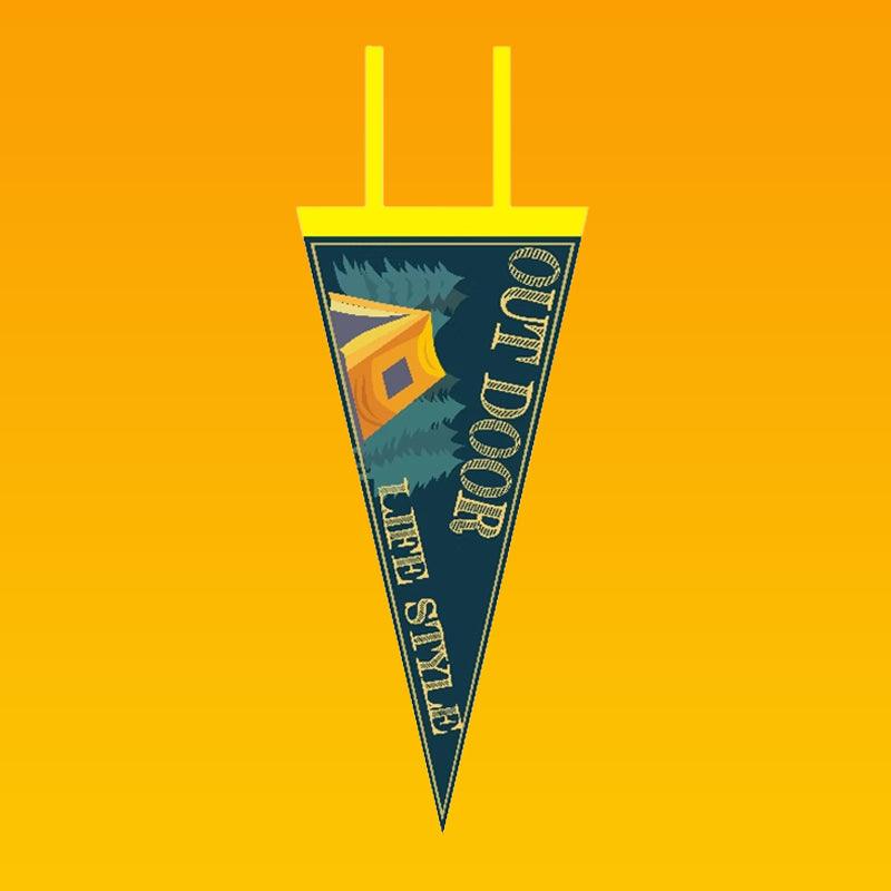 Vintage Scooter Decorative Flag