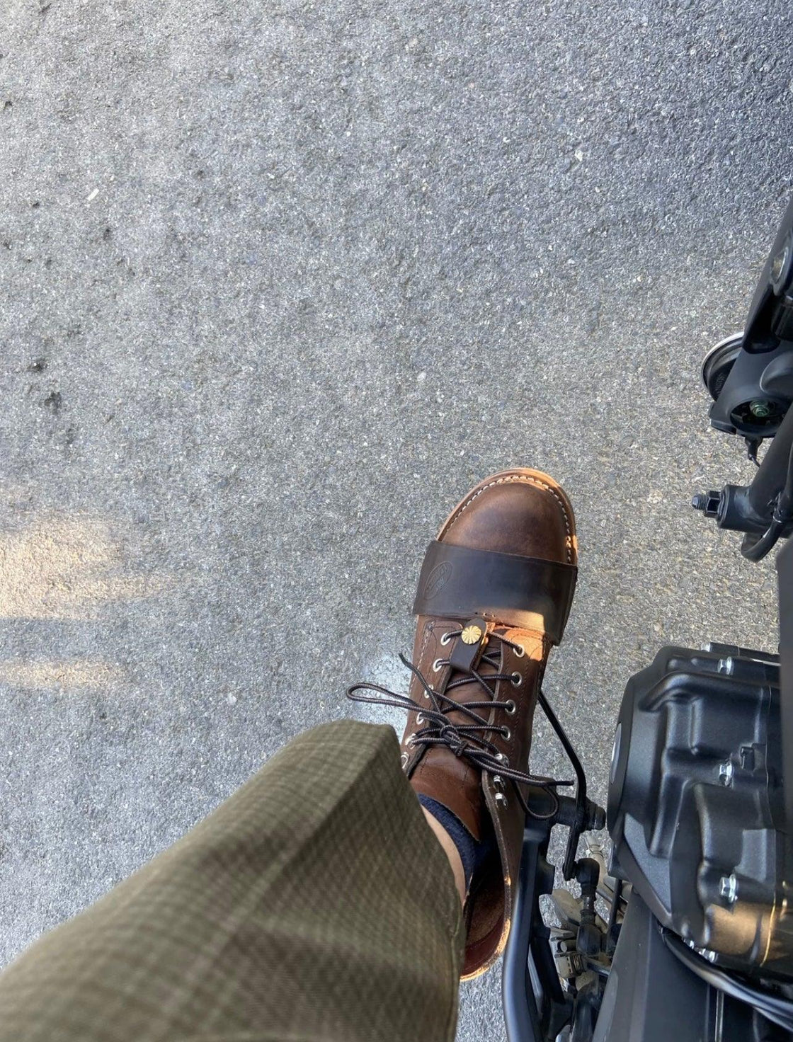 Leather Vintage Gear Shift Protector Shoe Cover