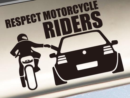 Respect Riders Sticker – Bean's Moto Booth
