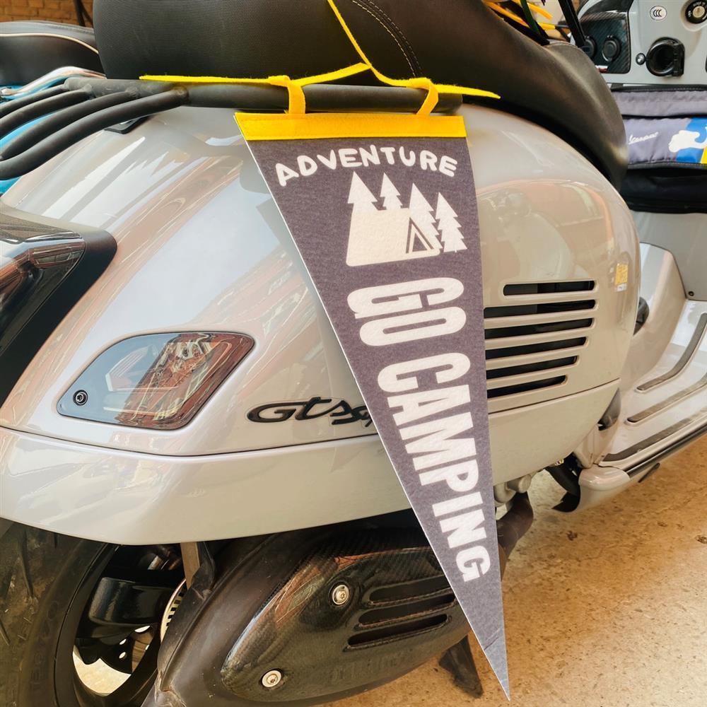 Vintage Scooter Decorative Flag