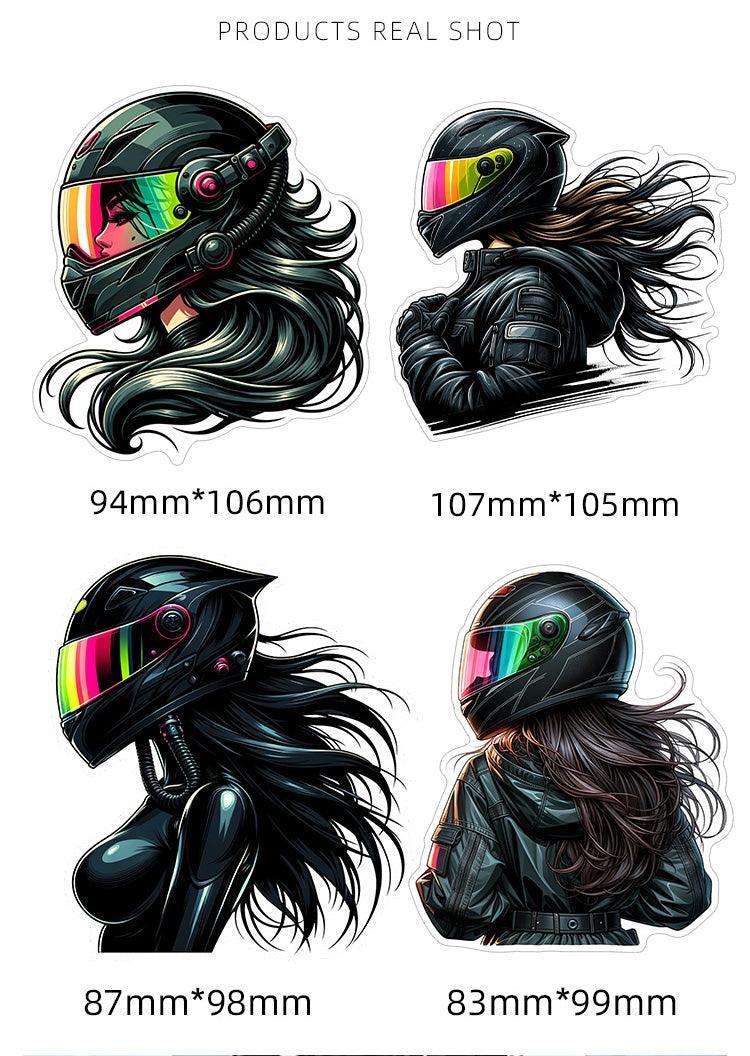 Lady Knight Sticker Unparalleled™ Dark Lady Knight Sticker – Bean's Moto Booth