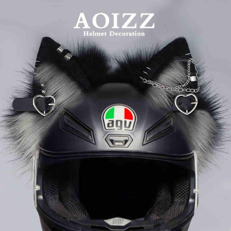 daz studio cat ear motorcycle helmet AOIZZ Handmade Cat Ear Helmet Decoration PRO A