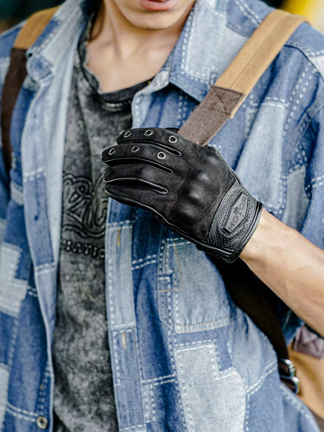 MR MOTOR™ Vintage Leather Motorcycle Gloves