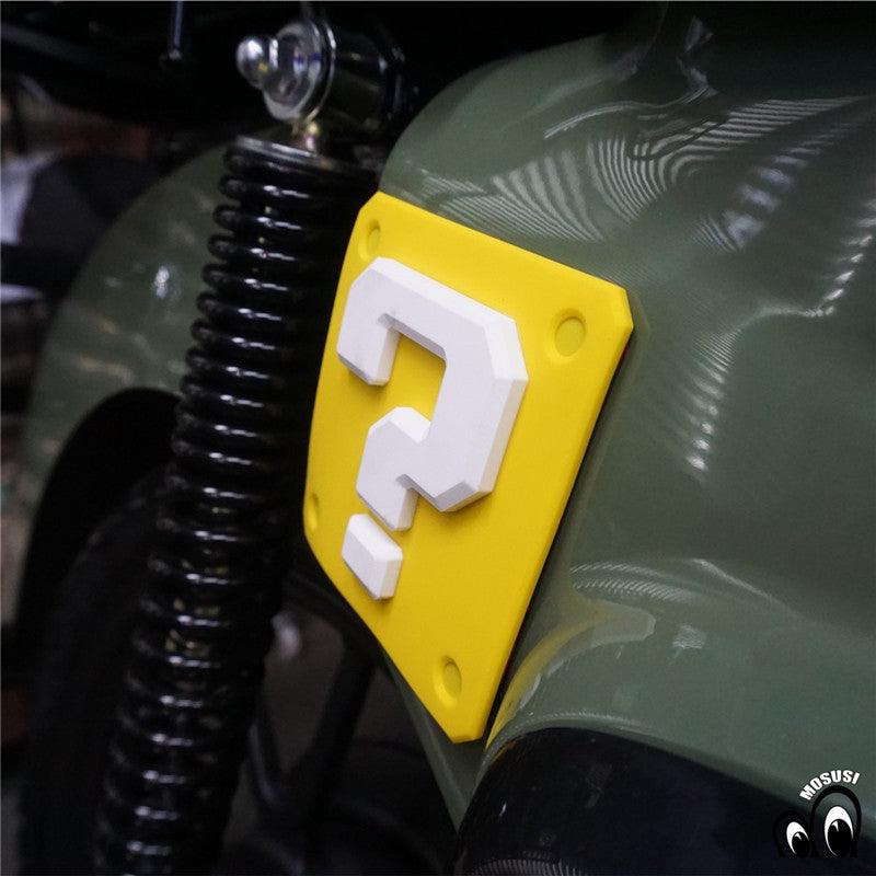 Vintage Motorcycle Question Mark Anti-Collision Sticker – Bean's Moto Booth