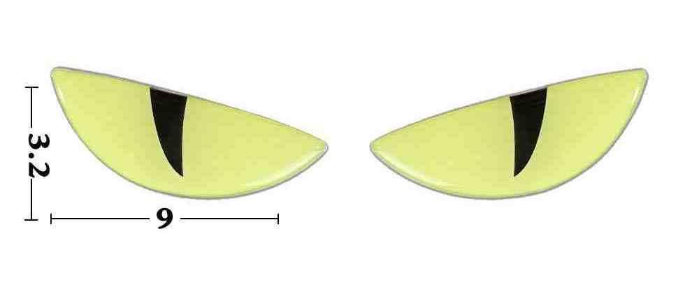 Glow-in-the-Dark 3D Devil Cat Eye Sticker