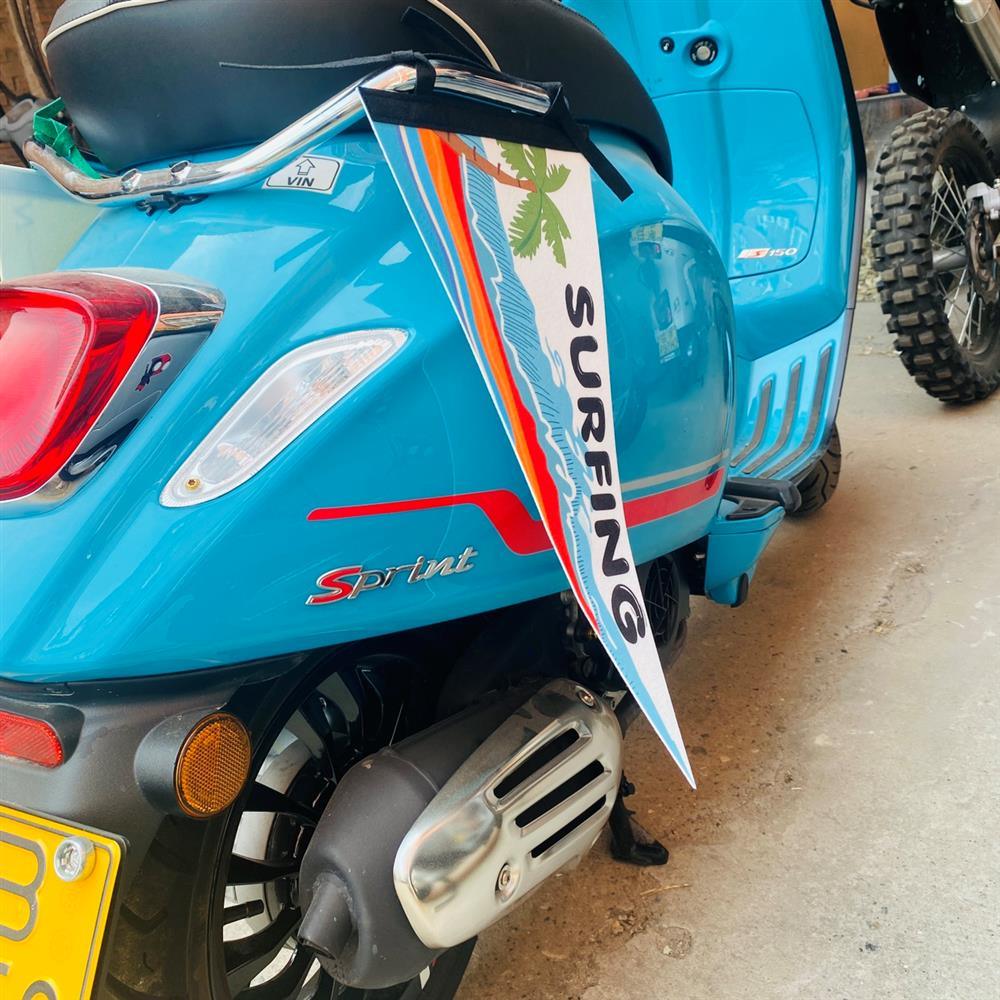 Vintage Scooter Decorative Flag