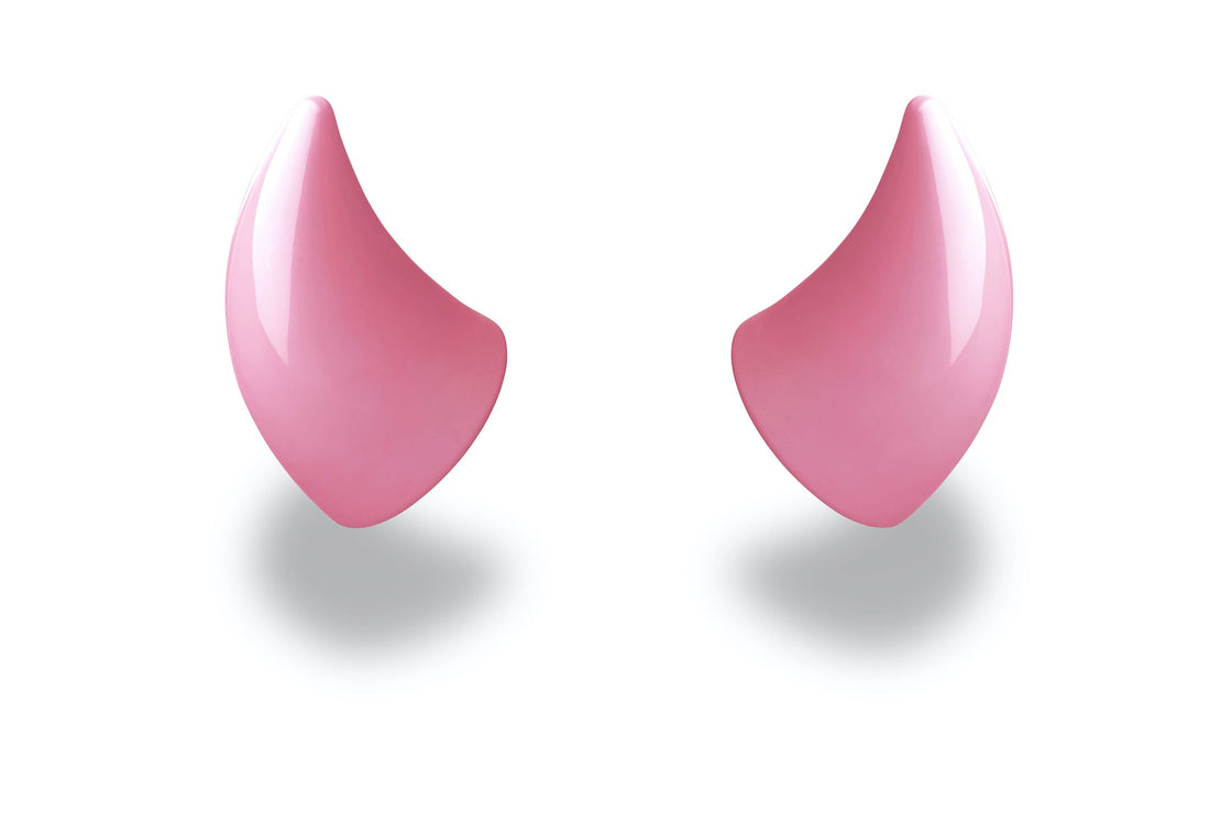 MagNeatOhz: Small Pink Devil Horns for Helmet