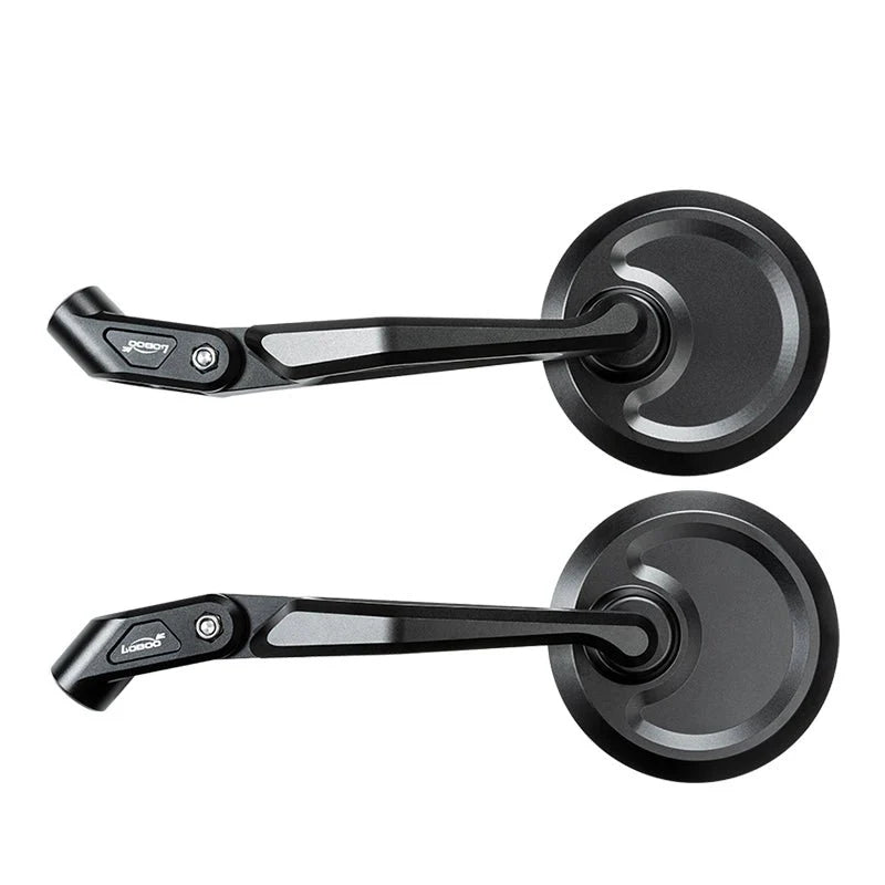 RM01 CNC Aluminum Rearview Mirror – Wide-Angle Spherical Lens, Anti-Glare, Folding Design