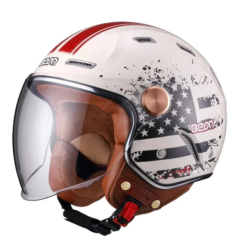Retro Motorcycle Helmet