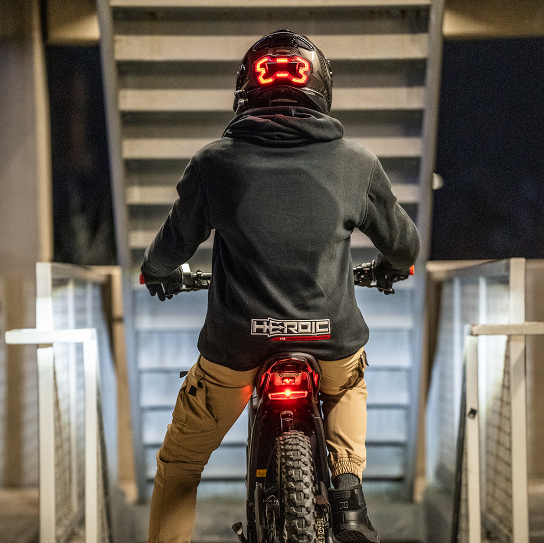 Brake Free Helmet Brake Light Black Brake Free USB-C