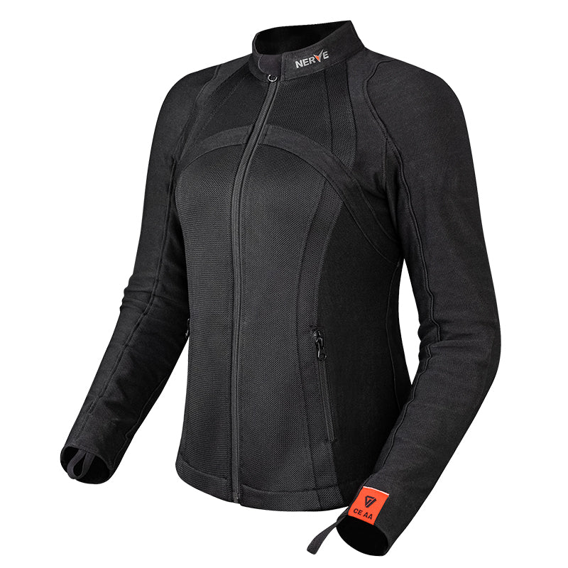 NERVE™ Black Diamond Mesh Summer Motorcycle Riding Jacket for Men/Women
