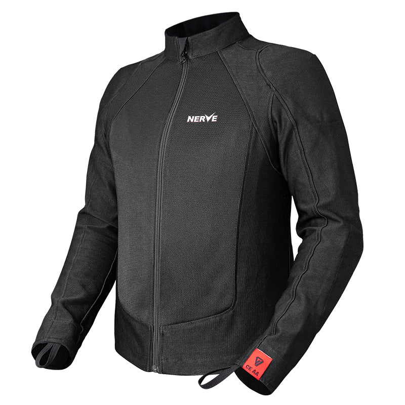 NERVE™ Black Diamond Mesh Summer Motorcycle Riding Jacket for Men/Women