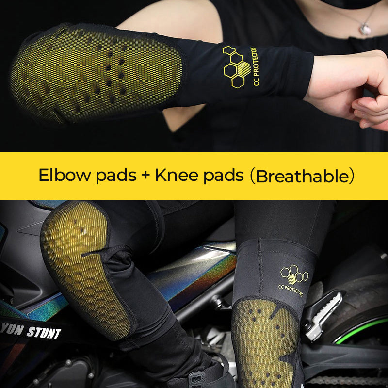 CC™ Motorcycle Armored Breathable Arm/Knee Sleeves