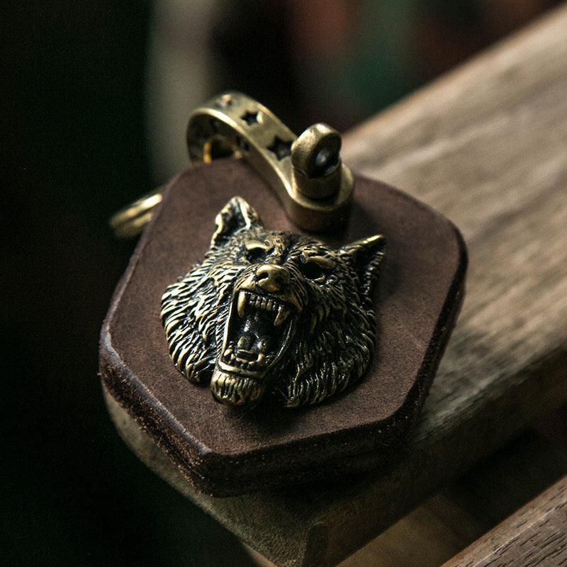 Handcrafted Leather Heavy Metal Motorcycle Keychain