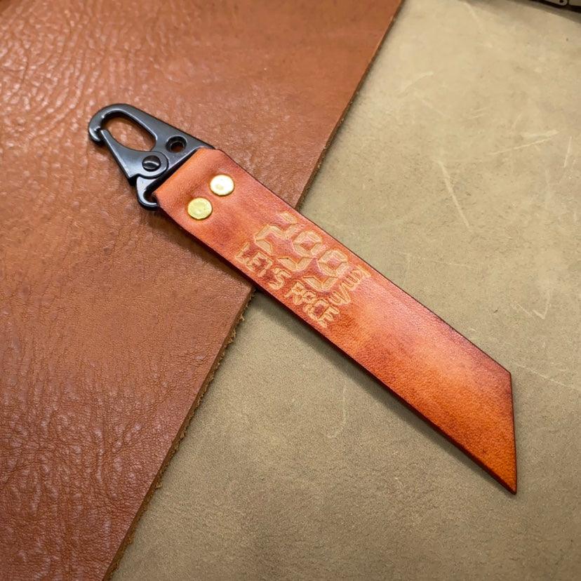 299KM/h Top-Speed Leather Handmade Motorcycle Keychain