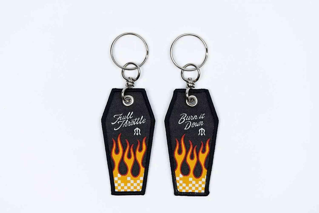 METALIZE™ Vintage Motorcycle Handmade Embroidered Keychain