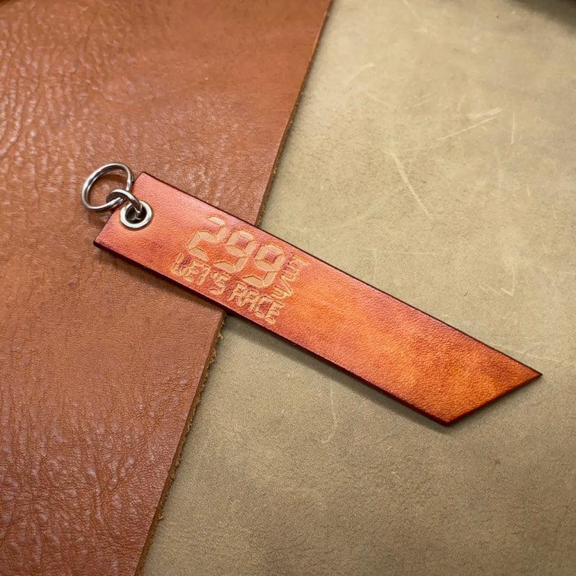 299KM/h Top-Speed Leather Handmade Motorcycle Keychain