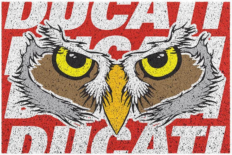 VIOLENCE BEAR™ Motorcycle Racing-Themed Custom Floor Mat