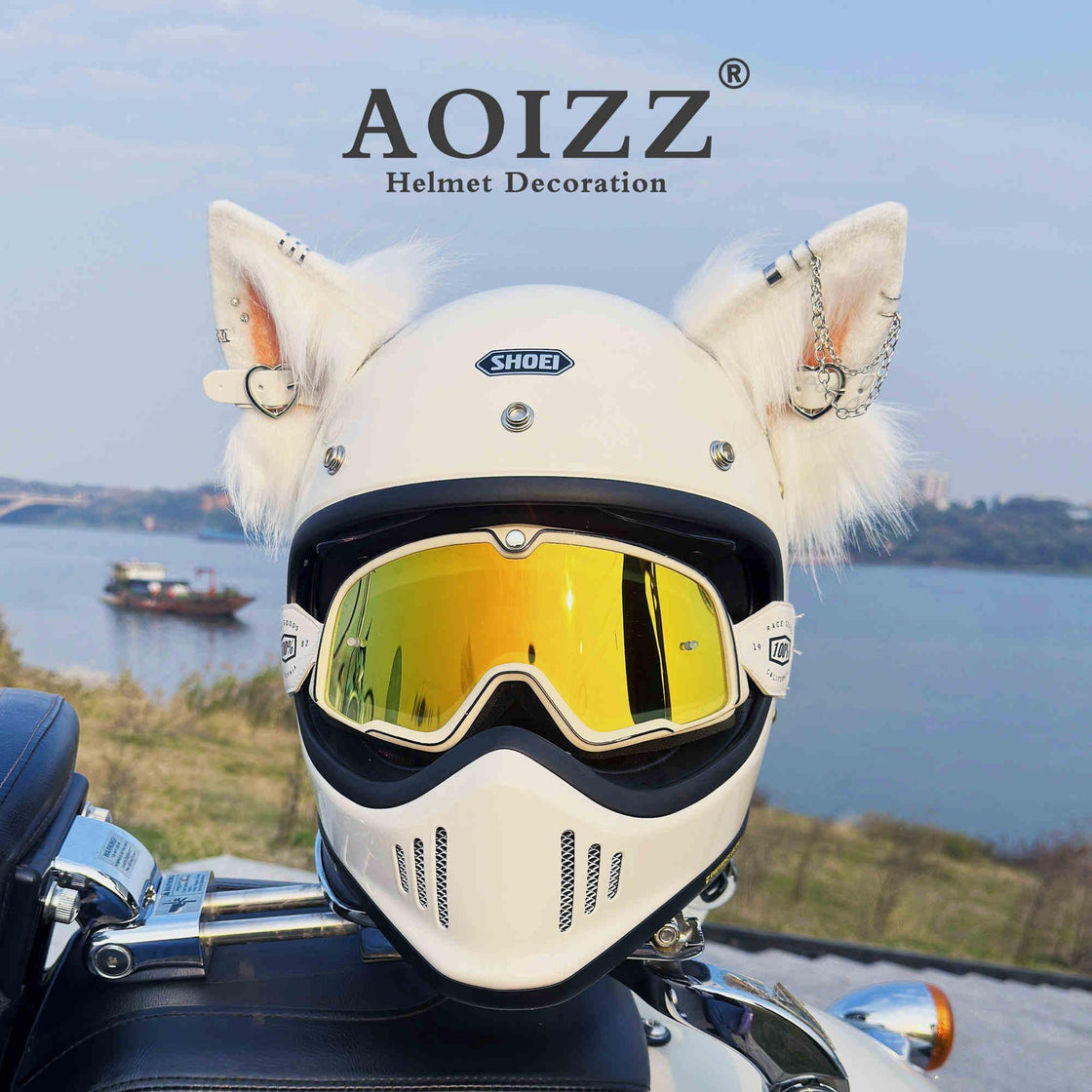 daz studio cat ear motorcycle helmet AOIZZ™ Handmade Cat Ear Helmet Decoration PRO – Bean's Moto Booth