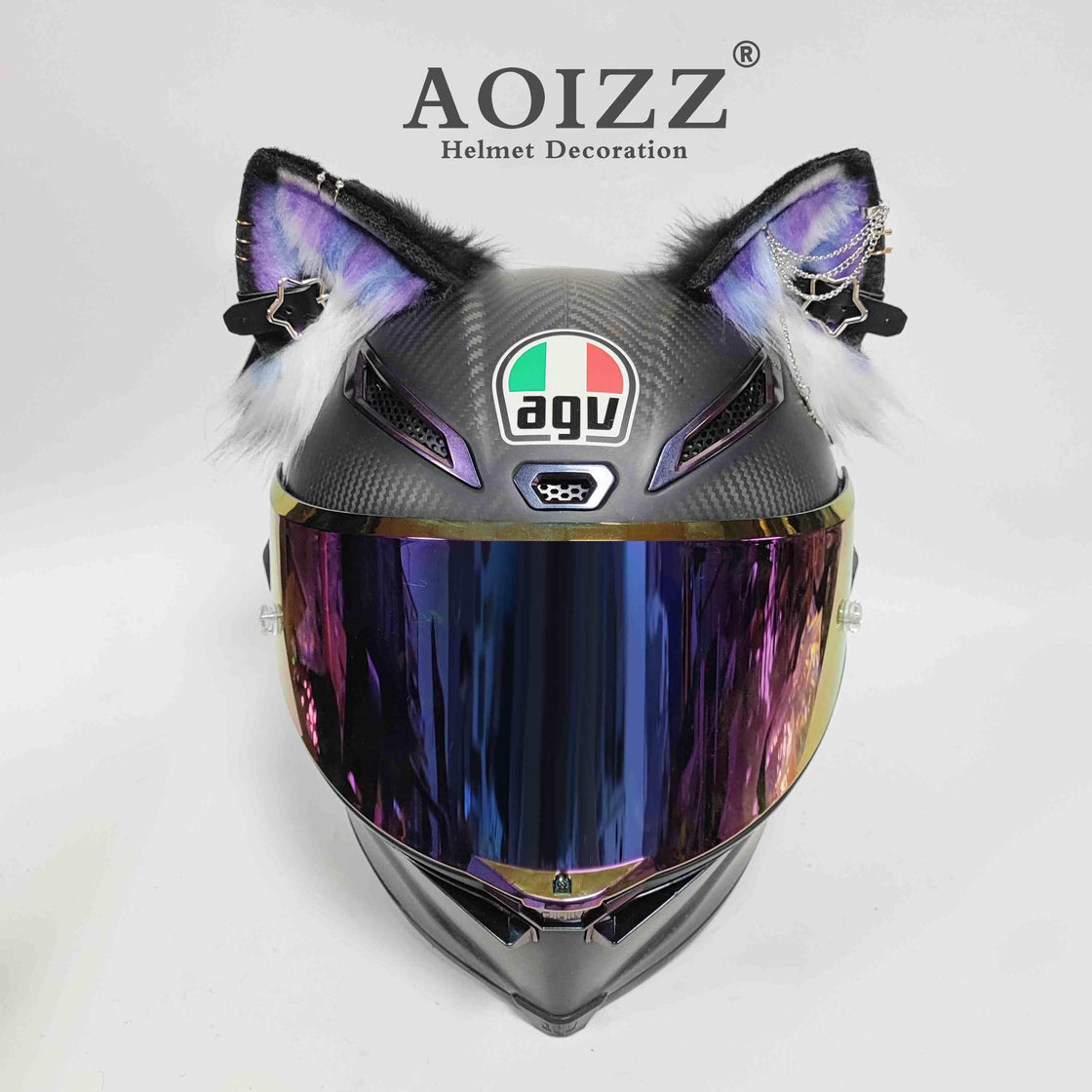 AOIZZ™ Handmade Cat Ear Helmet Decoration PRO – Bean's Moto Booth