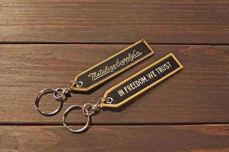 METALIZE™ Vintage Motorcycle Handmade Embroidered Keychain